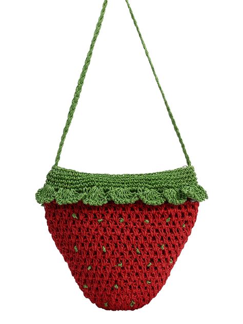 Crochet Strawberry Bag Sheinsheinside Crochet Strawberry Crochet