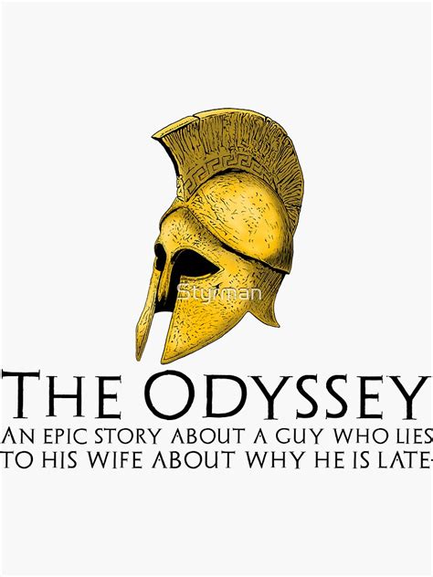 Ancient Greek Epic The Odyssey Mythology Historical Myth Sticker For