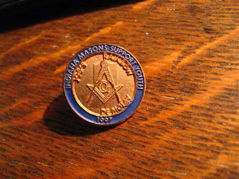 Masonic Lodge Lapel Pin Vintage 1997 Indiana Usa Masons Etsy