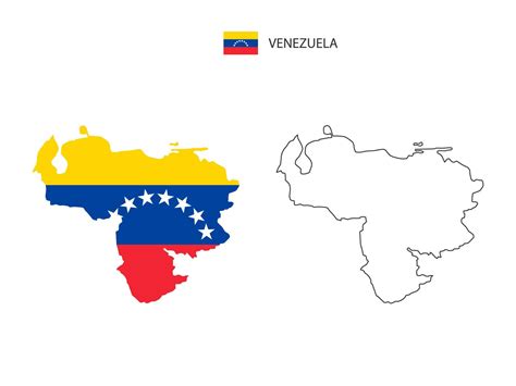 Venezuela Map City Vector Divided By Outline Simplicity Style Have 2