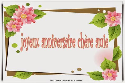 Voeux D Anniversaire Pour Une Amie