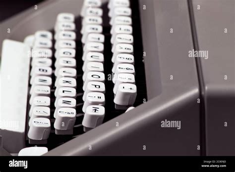 Vintage Typewriter Keyboard Letters High Resolution Stock Photography