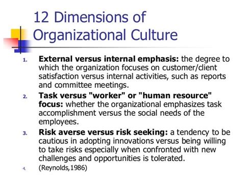 Presentation Underlying Assumptions Of Organization Cultures