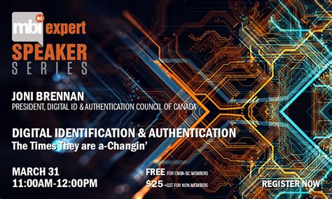 Expert Speaker Series Digital Identification And Authentication Cmba Bc