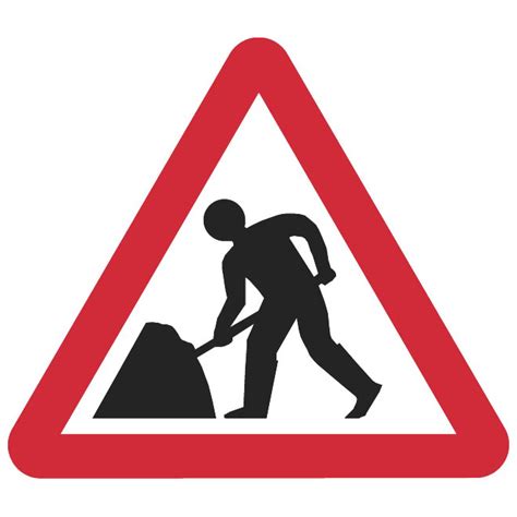 Road Works Signai Royalty Free Stock Svg Vector
