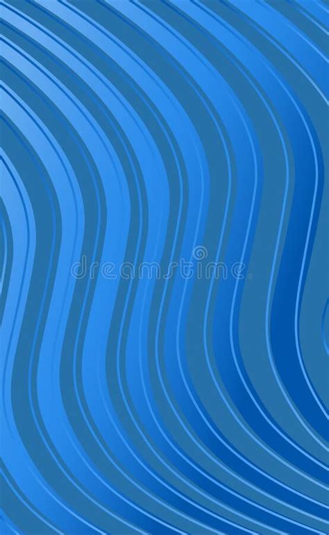 Abstract Blue Background With Wavy Lines Vector Stock Vector