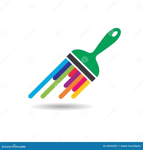 Paintbrush Logo Images Illustration Stock Vector Illustration Of