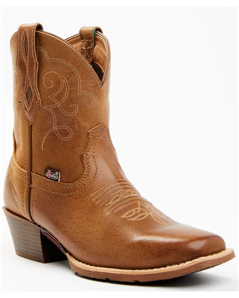 Justin Womens Chellie Western Booties Square Toe Boot Barn