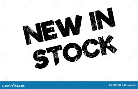 New In Stock Rubber Stamp Stock Vector Illustration Of Sign 89592828