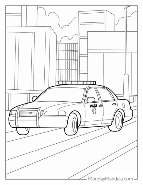 20 Police Car Coloring Pages (Free PDF Printables)