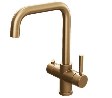 Shop for gold kitchen faucets at junoshowers. Brushed Gold Instant Boiling Water Kitchen Tap 3 in 1 Unit ...