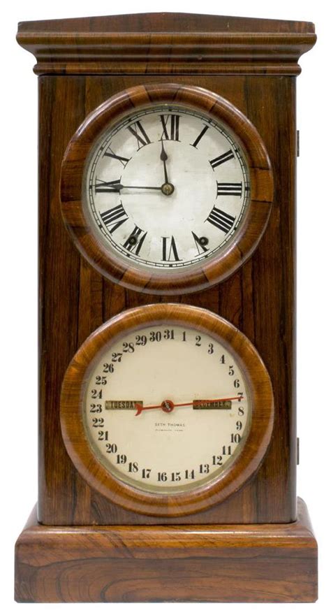 Seth Thomas Rosewood Cased Calendar Clock Antiqueclocks Clock