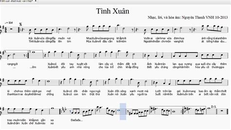 Hnvscore Tinh Xuan Sheet Music Nguyen Thanh Van N Hiep Youtube