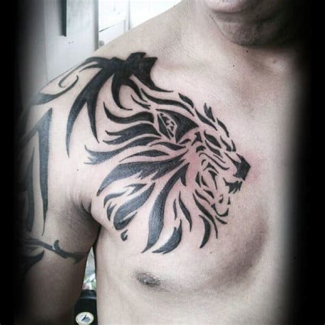 Chest Tattoo Ideas For Men Lion 20 Fierce Lion Tattoos For Men In