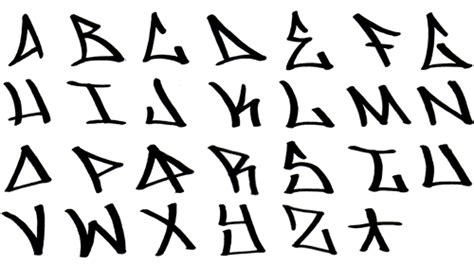 Draw Graffiti Letters Free Basic Graffiti Alphabets Fonts