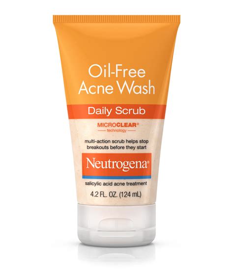 Oil Free Acne Face Wash Daily Scrub Neutrogena