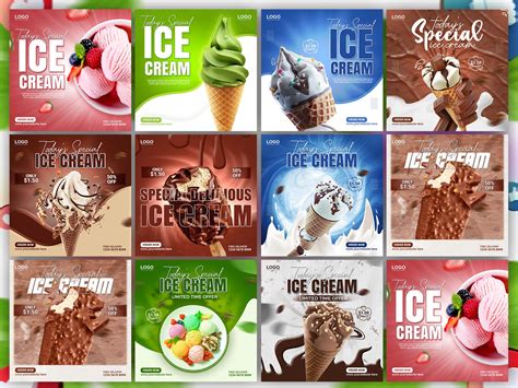 Special Delicious Ice Cream Social Media Banner Post Design Temp By Abu Sadik On Dribbble