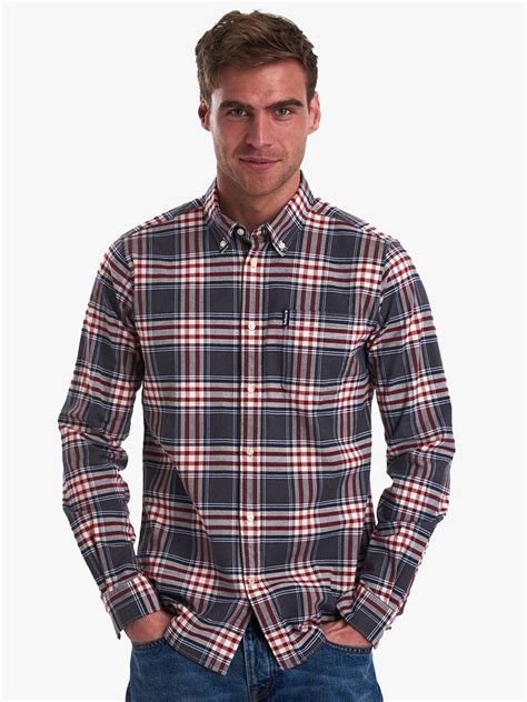 Barbour Mens Highland Check 11 Tailored Shirt Saint Bernard