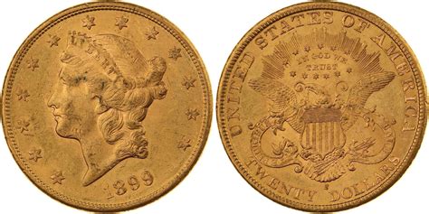 Vereinigte Staaten von Amerika 20 Dollars Gold 1899 S Fast ...