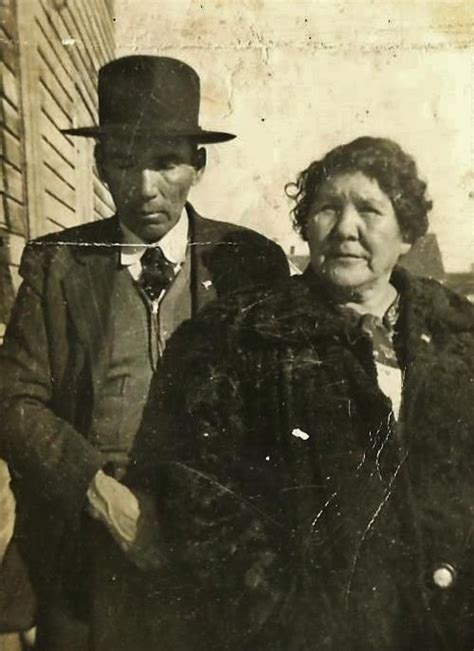 Charles White And His Wife Circa 1940 Sisseton Native American