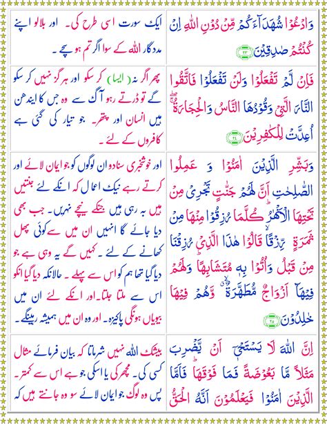 Surah Al Baqarah Urdu Quran O Sunnat