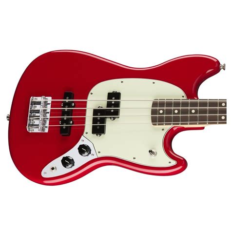 Disc Fender Mustang Bass Guitar Torino Red At Gear4music