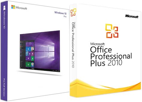 Windows 10 Pro Ms Office 2010 Pro Plus Softcomputers