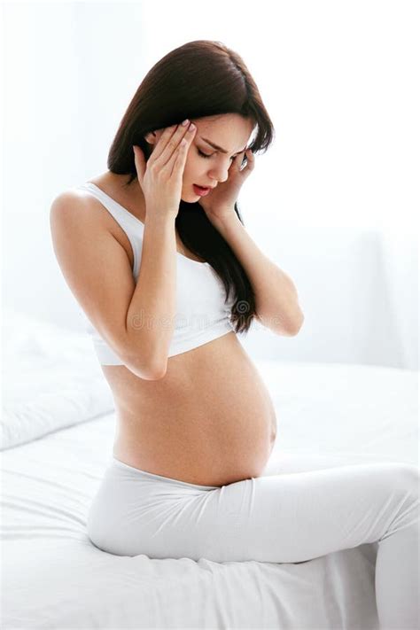 Pregnancy Pain Pregnant Woman Feeling Back Pain Stock Photo Image Of