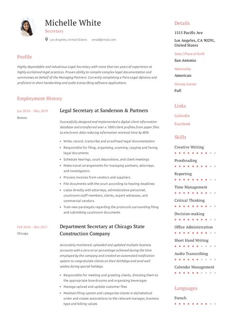 How to write company secretary resume. Secretary Resume & Writing Guide | +12 TEMPLATE SAMPLES | PDF