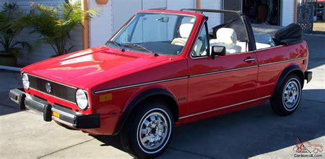 Vw Rabbit Convertible Vw Rabbit Convertible Fully Restored Red With