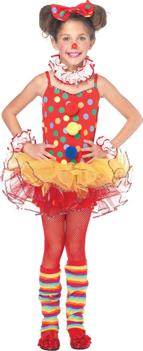 Girls Circus Clown Costume Party City Girl Costumes Clown Dress