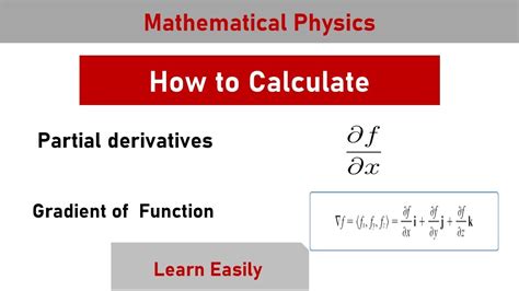 Partial Derivative Gradient Vector Calculus Mathematical