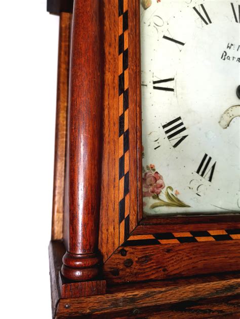 W Pike Of Barnstaple Georgian Oak Grandfather Longcase Clock 698181 Uk