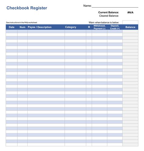 10 Best Free Printable Checkbook Register Pdf For Free At Printablee