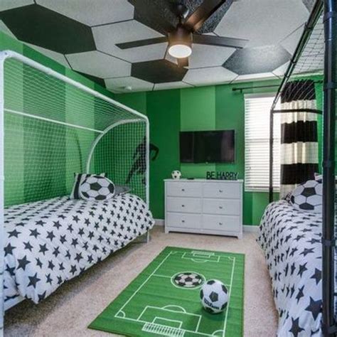 35 Coolest Soccer Themed Bedroom Ideas For Boys House Design And