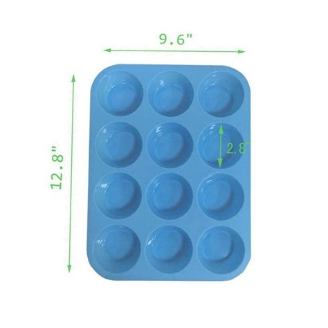 Silicone Muffin Pans Jamhoo 12 Cup Premium Large Cupcake Pan And 12