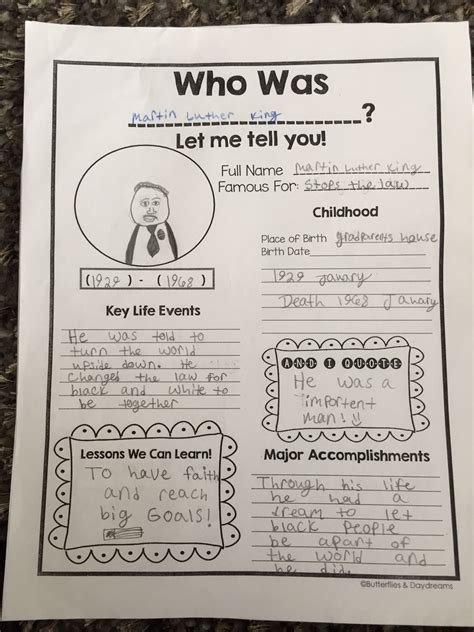 3rd Grade Autobiography Worksheets