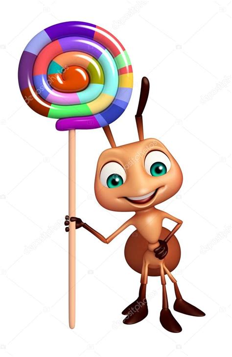Escolha entre imagens formiga, desenho, alimentos png hd, armazene e faça o download como. Personagem de desenho animado de formiga com pirulito ...