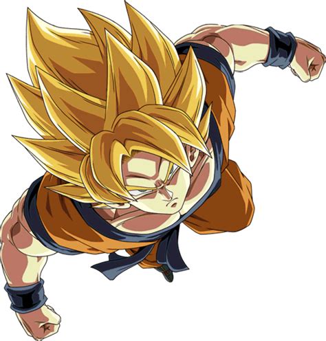Super Saiyan Goku Flying Forward Dokkan By Woodlandbuckle On Deviantart