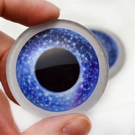 Celestial Blue Doll Glass Eyes Handmade Glass Eyes