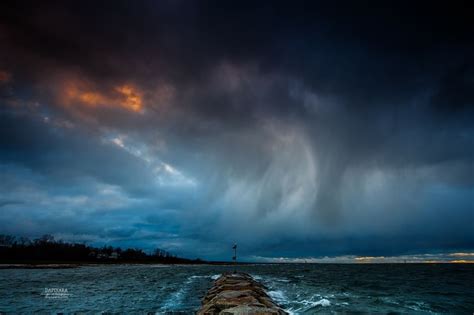 Angry Sky Over Rock Harbor At Sunset Tonight Cape Cod Dapixara