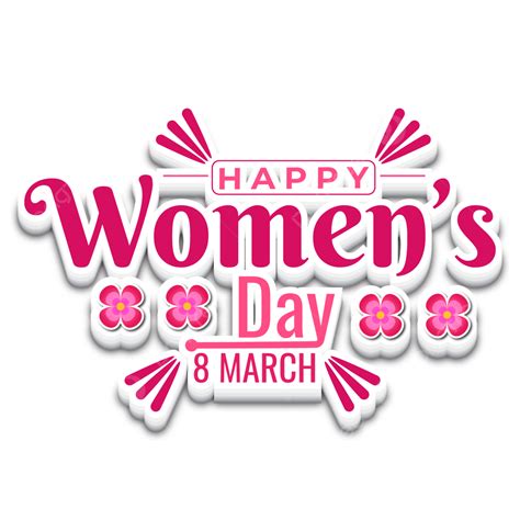 happy womens day typography with 8 march illustration vector 8 march happy womens day womens