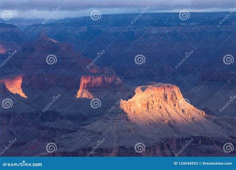 Sunrise Over The Grand Canyon Arizona Usa Stock Image Image Of