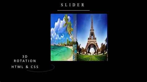 A Rotating 3D Slider using HTML & CSS|Image Slider|3D ...