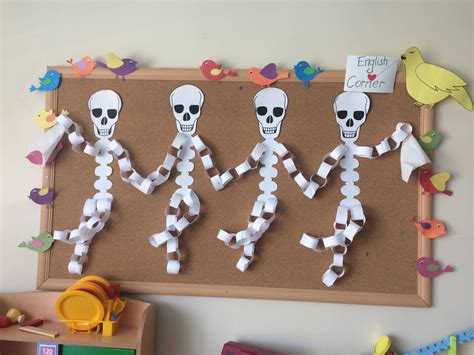 Dancing Skeleton Art Craft For Kindergarten Halloween Crafts