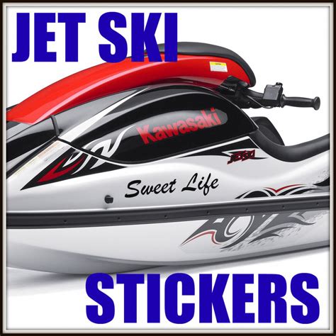 Custom Personalised Jet Ski Stickers For Kawasaki Yamaha Adhesive