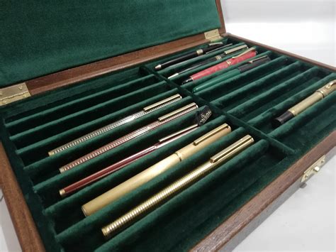 Pen Box Wooden Case Display For Fountain Pen Collection Etsy