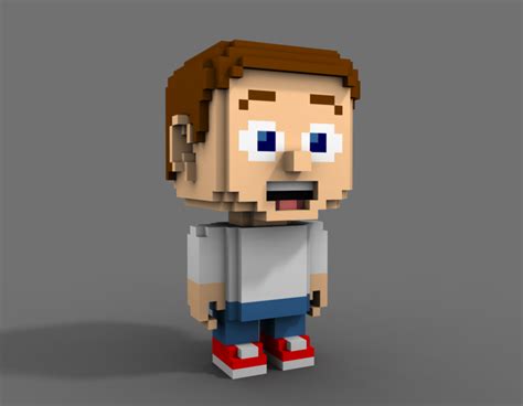 Voxel Character By Boy99 Pixel Art Games Low Poly Character Game