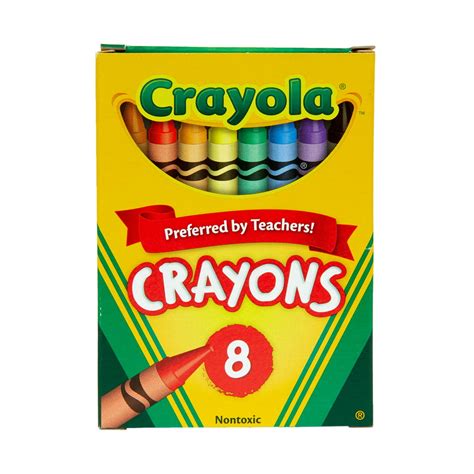 Crayola Large Size Classic Crayons 8 Count Great For Small Hands