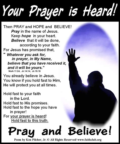 Your Prayer Is Heard Christian Quotes Prayer Prayer Scriptures